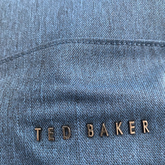 Unisex Ted Baker backpack — navy with orange interior - Picture 2 of 6